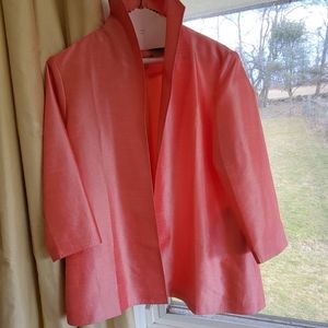 Pink silk jacket